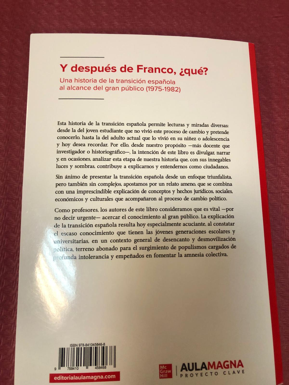 Publicación del libro ¿Y después de Franco, qué?